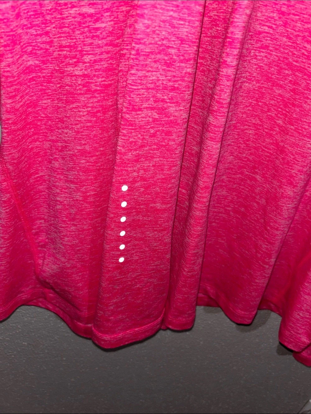 Nike Women's Hot Pink Dri-FIT Half-Zip Pullover (size medium)